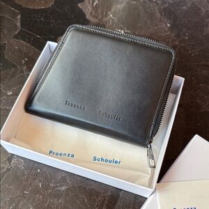 Proenza Schouler Trapeze Black Leather Wallet